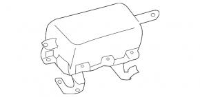 Подушка безопасности airbag пассажирская в торпеде Toyota Rav4 13-18