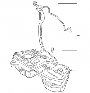 Топливный бак Audi Q5 80A 19-24 2.0T, 3.0T, MHEV