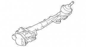 Рейка рульова Jaguar F-Pace X761 17-18 електро AJ126, 2.0t, 2.0d
