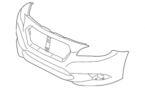 Бампер задний голый Subaru Legacy 18-19
