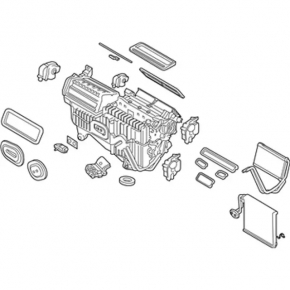 Печка в сборе Ford Edge 15-24 auto, dual zone