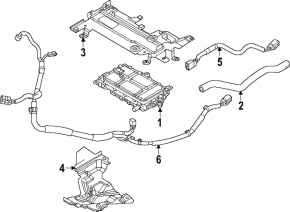 Кронштейн конвертера нижний Mazda CX-90 24-26 PHEV