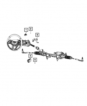 STEERING COLUMN CONTROL MODULE Jeep Grand Cherokee WL 21-26