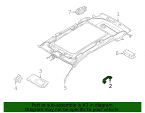 Ручка потолка передняя правая Hyundai Elantra 21-26 черная