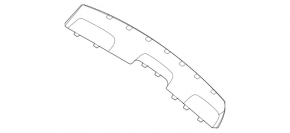 Накладка губи заднього бампера Mercedes W167 GLE 350 450 20-26 хром