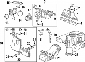 Воздуховод второй Honda HR-V 16-22
