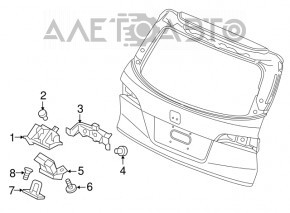Замок двери багажника Honda Civic XI FE/FL 22-26 5d
