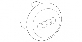 Центральный колпачок на диск Audi A6 C8 19-21 глянцевый черный