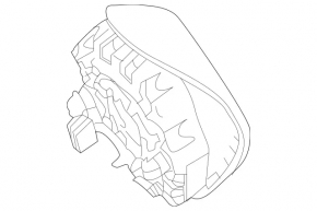 Подушка безпеки airbag в кермо водійська Mercedes W213 E 350/450 21-23 чорна