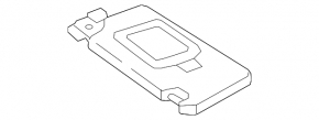 Козырек правый Mercedes C-class W205 15-21 серый, без крючка