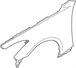 Крило переднє праве Infiniti G25 G35 G37 08-14 2d