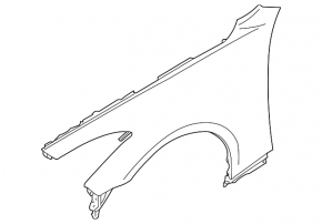 Крило переднє праве Infiniti G25 G35 G37 08-14 2d