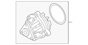 Помпа водяная Ford Explorer 20-25 2.3T со шкивом