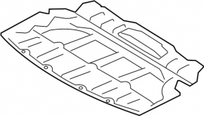 Защита двигателя передняя Infiniti G25 G35 G37 4d 06-15 2wd