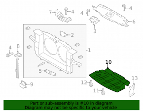 Защита двигателя передняя Infiniti G25 G35 G37 4d 06-15 2wd