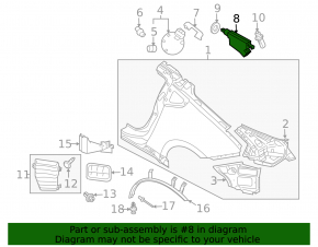 Замок лючка бензобака Infiniti G25 G35 G37 4d 06-14