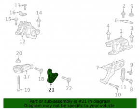 Кронштейн акпп Chevrolet Malibu 19-25 1.5T