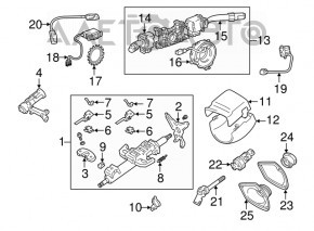 Обрамление рулевой колонки Lexus RX300 98-00