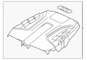 Накладка двигателя Audi Q7 16-26 2.0T