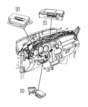 IMMOBILIZER CONTROL MODULE Jeep Compass 11-16
