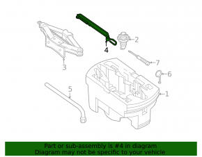 Ручка домкрата VW Beetle 12-19