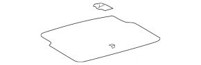Підлога багажника центральна Lexus GS450h 06-08