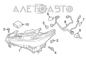 Фара передня права Mazda CX-5 17-20 AFS, LED