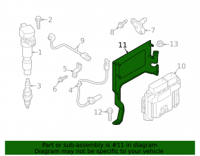 Кронштейн ECU компьютера двигателя Kia Optima 16-20
