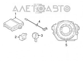 Модуль srs airbag комп'ютер подушок безпеки BMW X2 F39 18-23