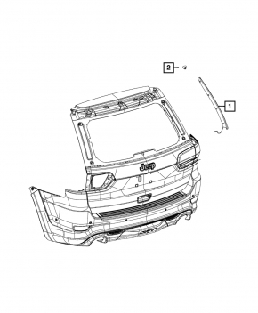 Датчик наклона крышки багажника правый Jeep Grand Cherokee WK2 14-22