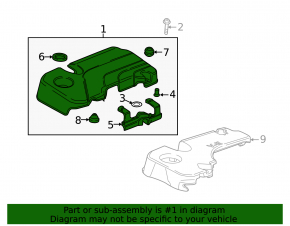 Накладка двигателя GMC Terrain 18-23 LYX, LSD