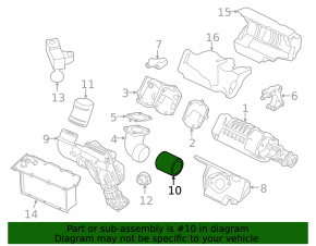 Впускной патрубок на компрессоре Nissan Pathfinder 13-14 hybrid