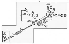 Рейка рульова Subaru Legacy 18-19