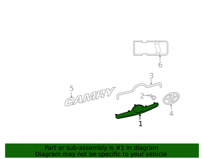 Накладка крышки багажника Toyota Camry v40 10-11 с эмблемой, хром, без камеры