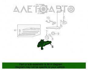 Мотор очистителя задний Lexus RX300 RX330 RX350 RX400h 04-09