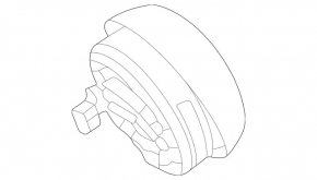 Подушка безопасности airbag в руль водительская Mercedes W167 GLE 24-25 черная