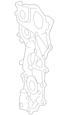 Передняя крышка двигателя внешняя Toyota Rav4 19-25 2.5 A25A-FXS hybrid