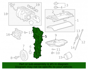 Передняя крышка двигателя внешняя Toyota Rav4 19-25 2.5 A25A-FXS hybrid