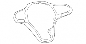 Накладка руля Volkswagen ID.4 23-26 2 части