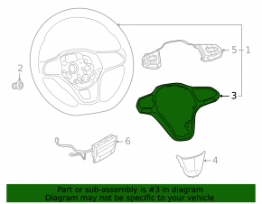 Накладка руля Volkswagen ID.4 23-26 2 части