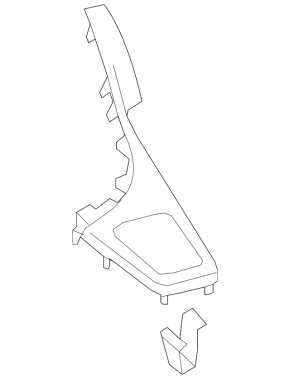 Подстаканник Toyota Prius 30 10-15 черный, сломано крепление