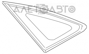 Форточка глухое стекло задняя левая Lexus RX300 RX330 RX350 RX400h 04-08 с молдингом