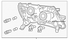 Фара передня права Nissan Pathfinder 17-20 рест