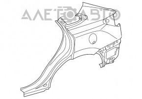 Закат заднего крыла левый Lexus RX350 RX450h 10-15