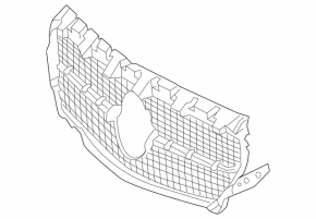 Решетка радиатора grill Mercedes CLA 17-19 сетка