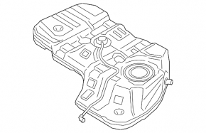 Топливный бак Hyundai Santa FE 21-23 2.5, 2.5T