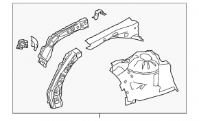 Чверть передня права Toyota Camry v70 18-24-