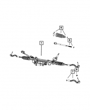 Рейка рульова Jeep Grand Cherokee WL 21-26 3.6, PHEV ЕУР