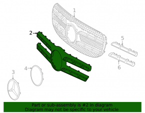Накладка решетки радиатора grill Mercedes X167 GLS 450 580 20-23