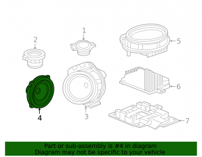 Динамик задний левый Chevrolet Camaro 16-21 BOSE